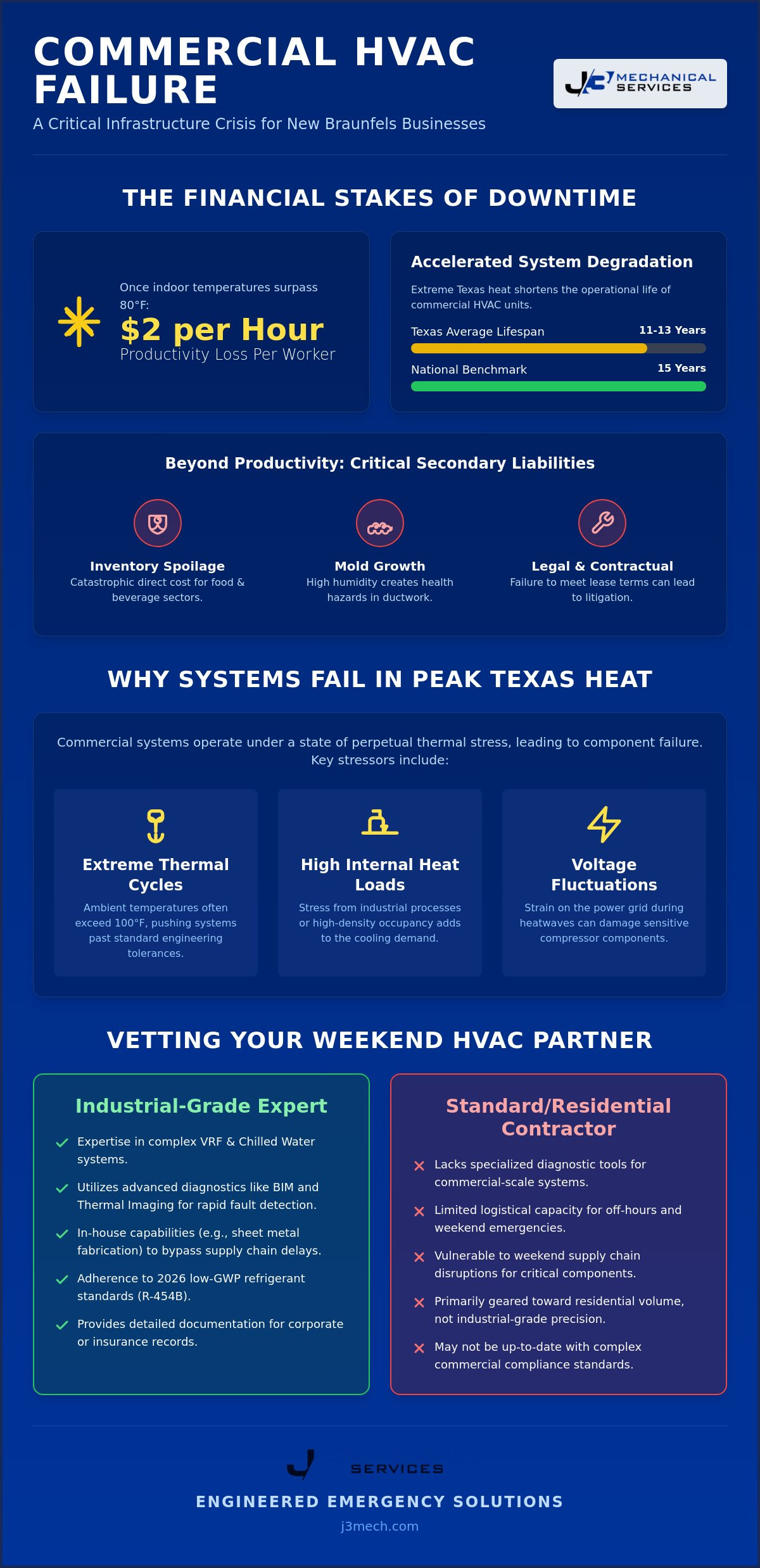 Weekend Commercial AC Repair in New Braunfels: A Strategic Recovery Guide (2026)